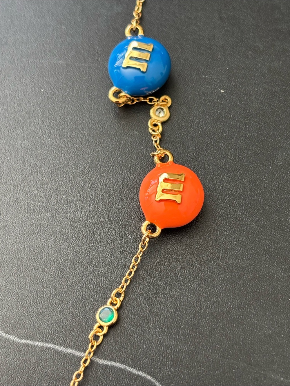 NWOT Kate spade Gold-Tone Multicolor Candy Charm Necklace - Picture 3 of 7